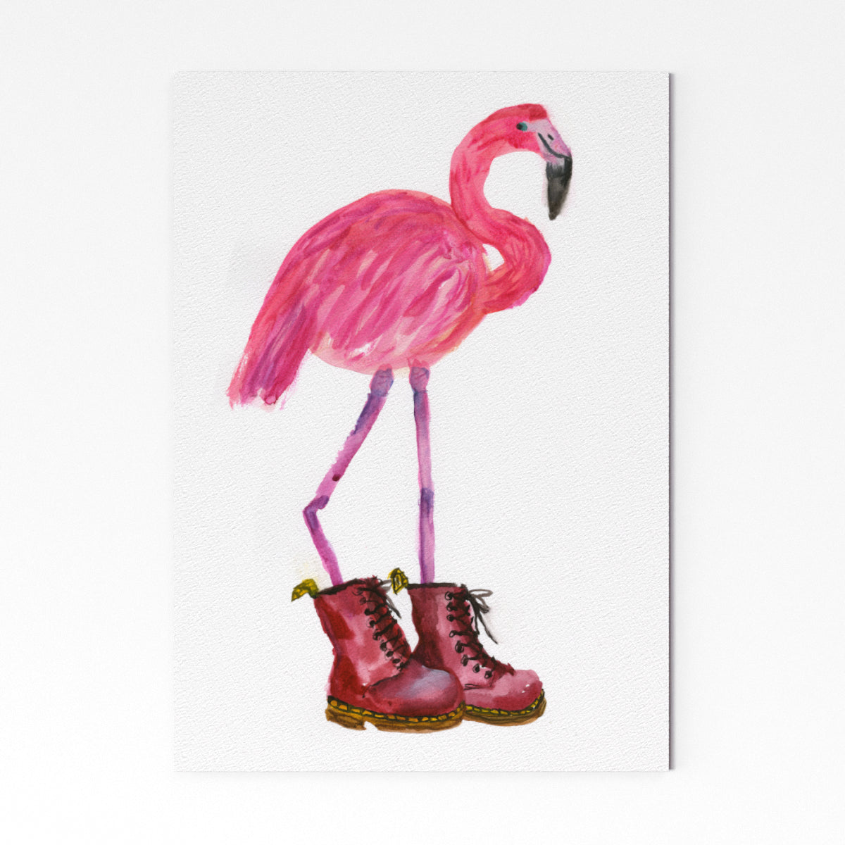 Flamingo in Red Boots 2