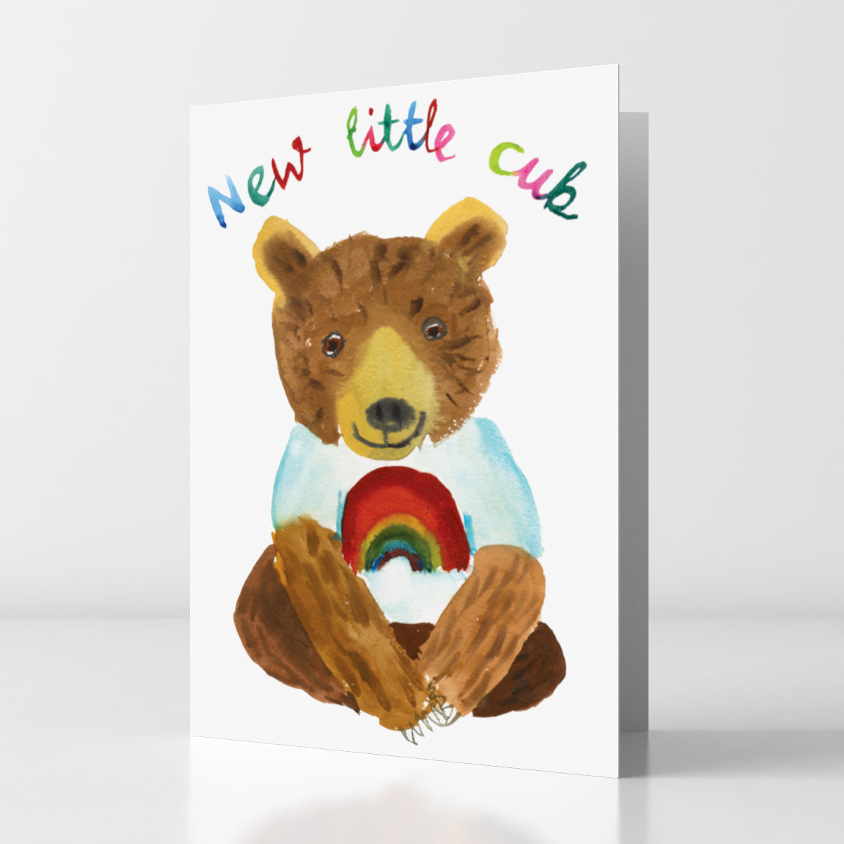 New baby rainbow cub card