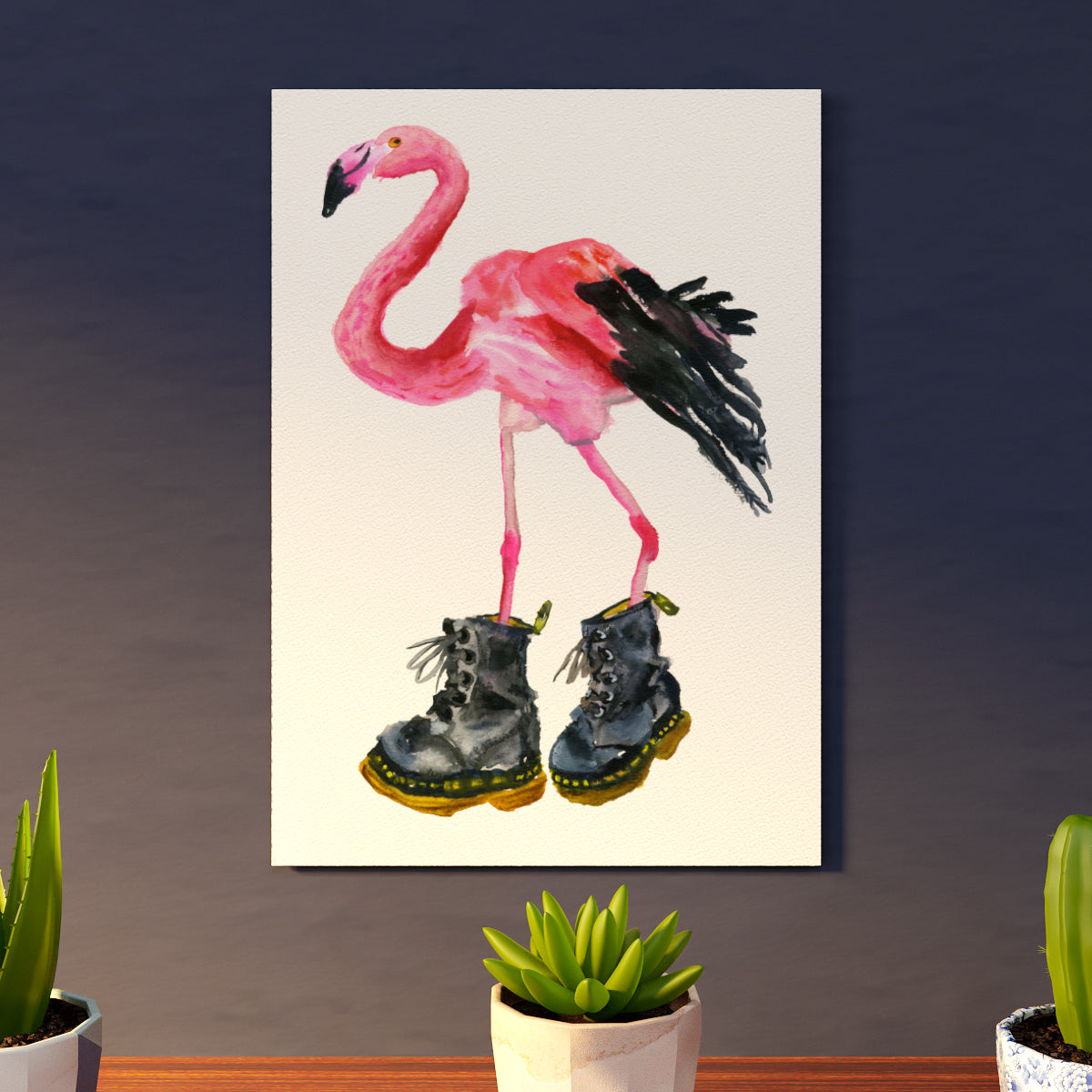 Flamingo in Black Boots 2023