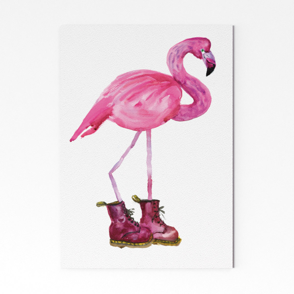 Flamingo in Red Boots