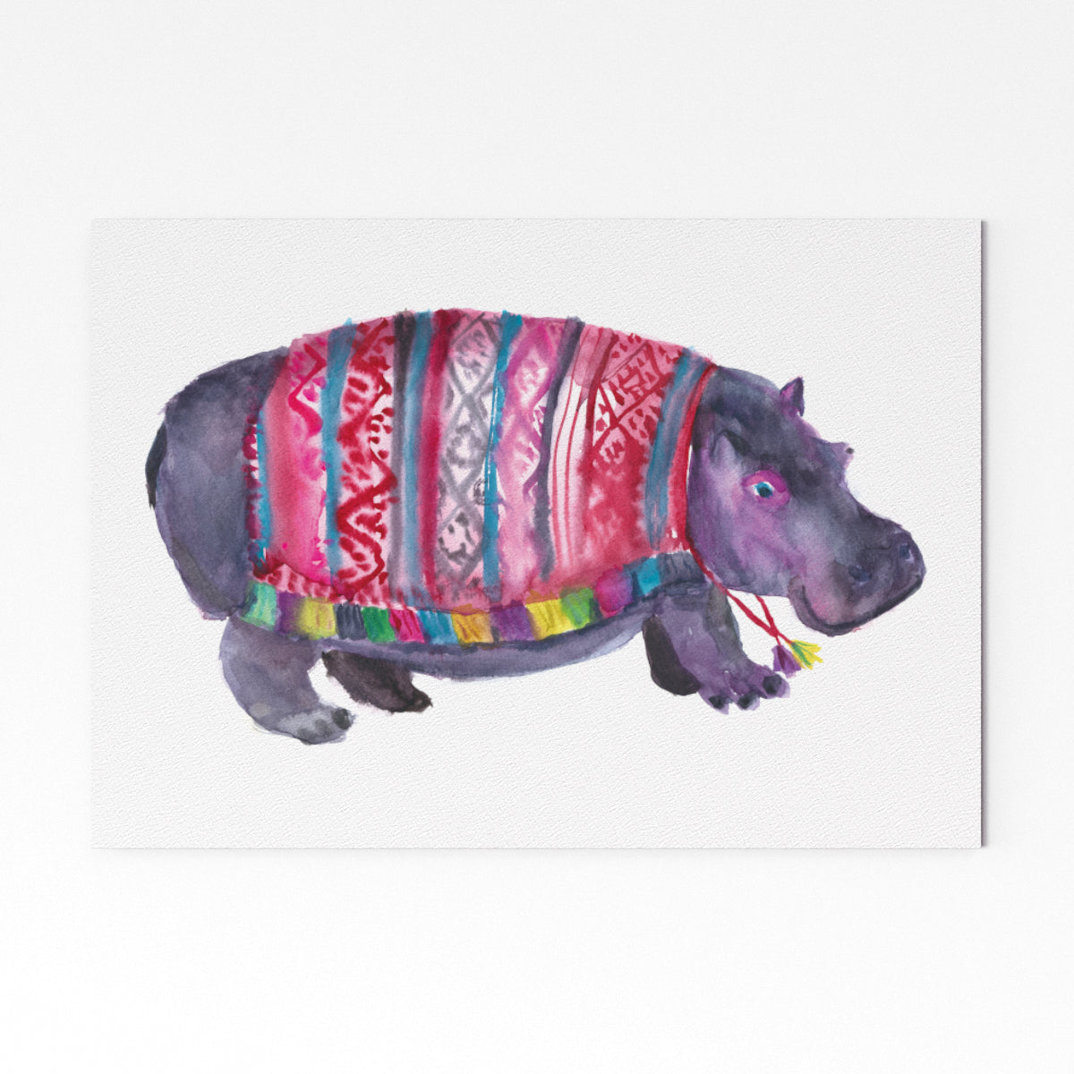Hippo in a Poncho