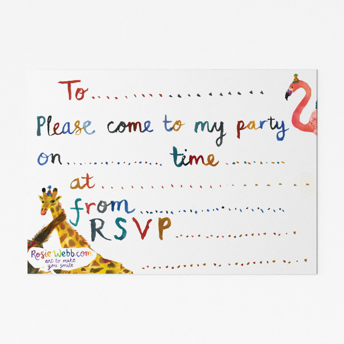 Party Animals Party Invites