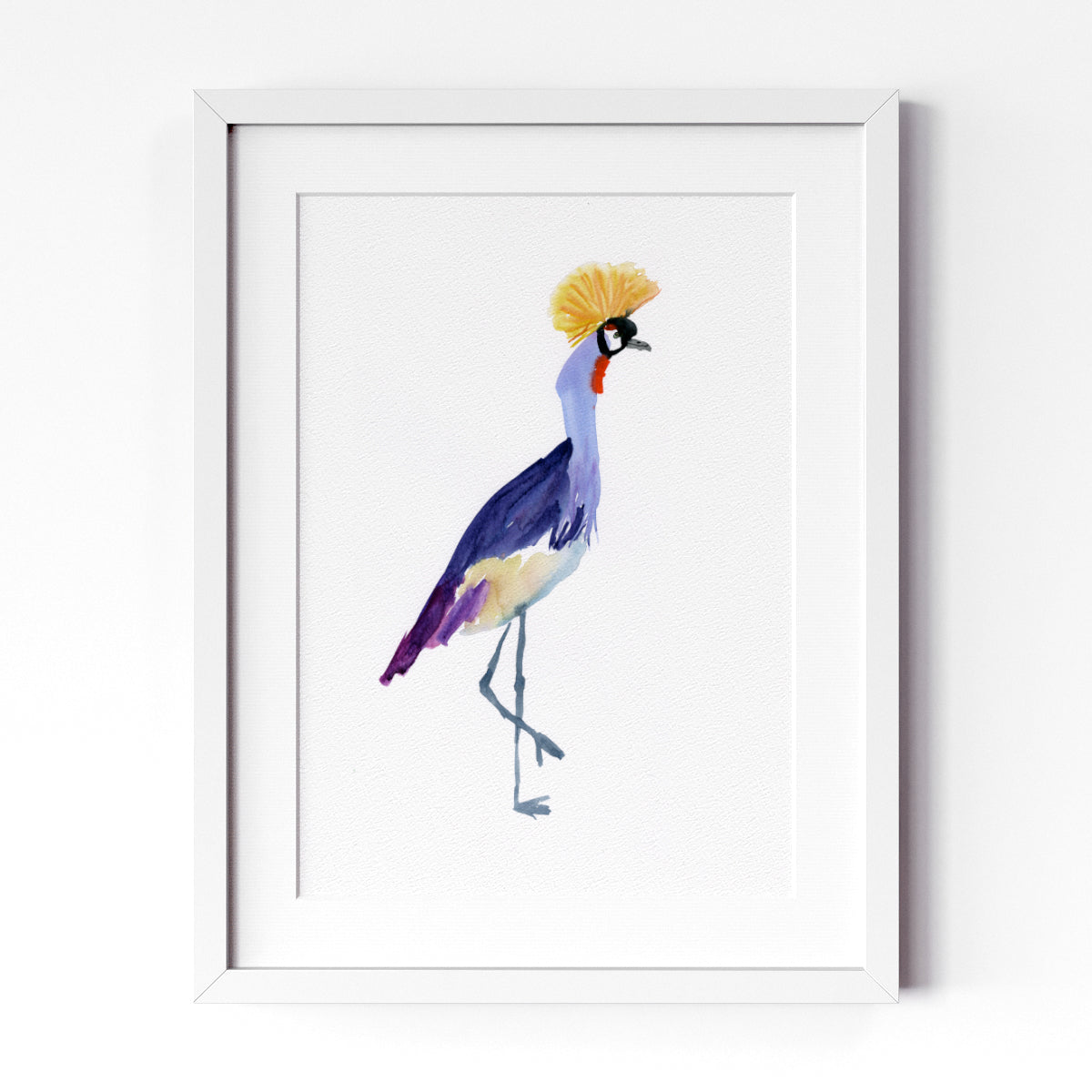 Purple Crested Crane
