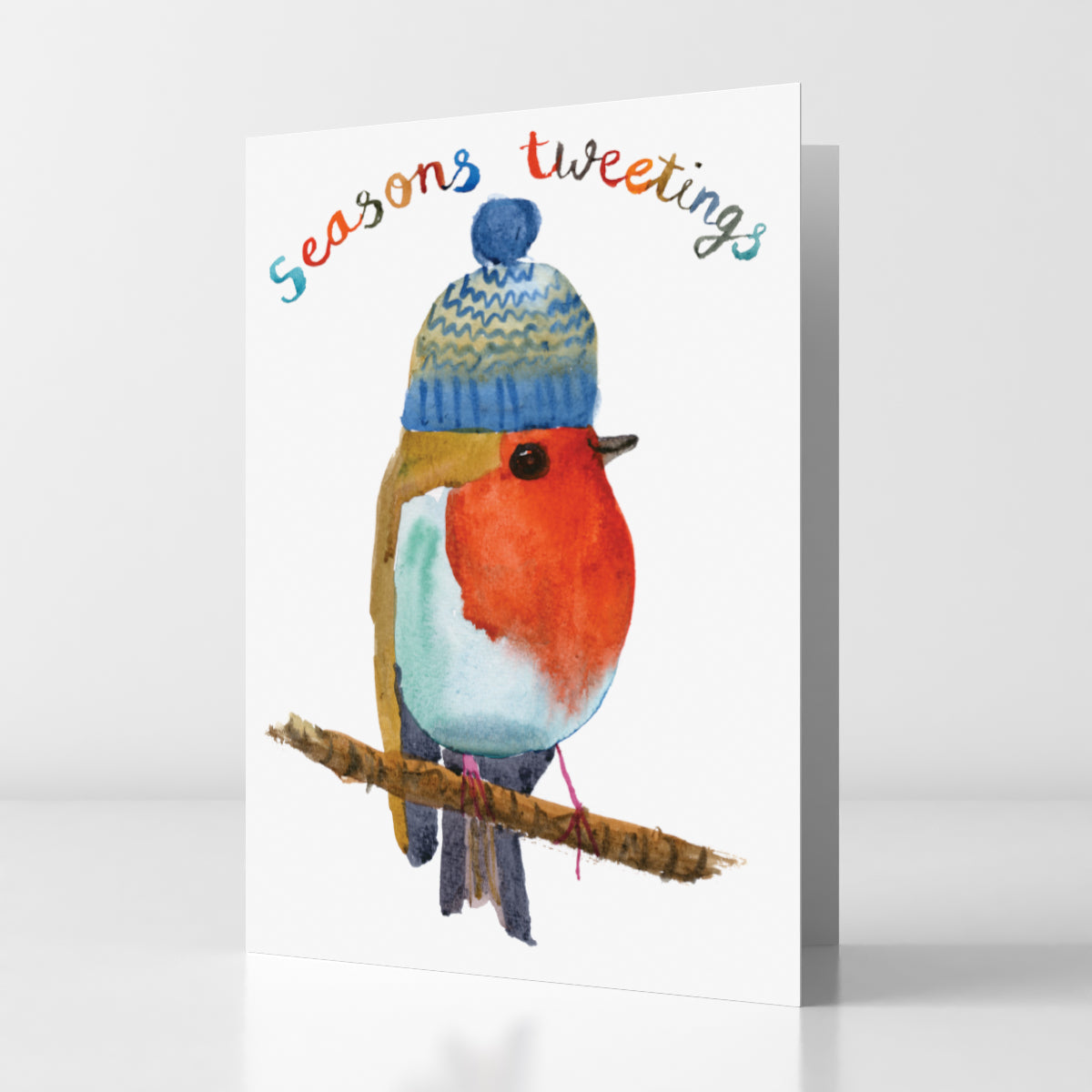 Pack of Five Robin Christmas Cards 2024